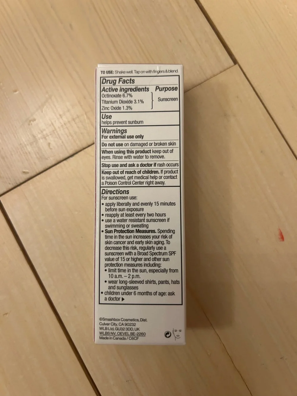 Smashbox tinted moisturizer